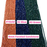 #2/3/4MM Sandstons Charms For DIY Jewelry Accessories